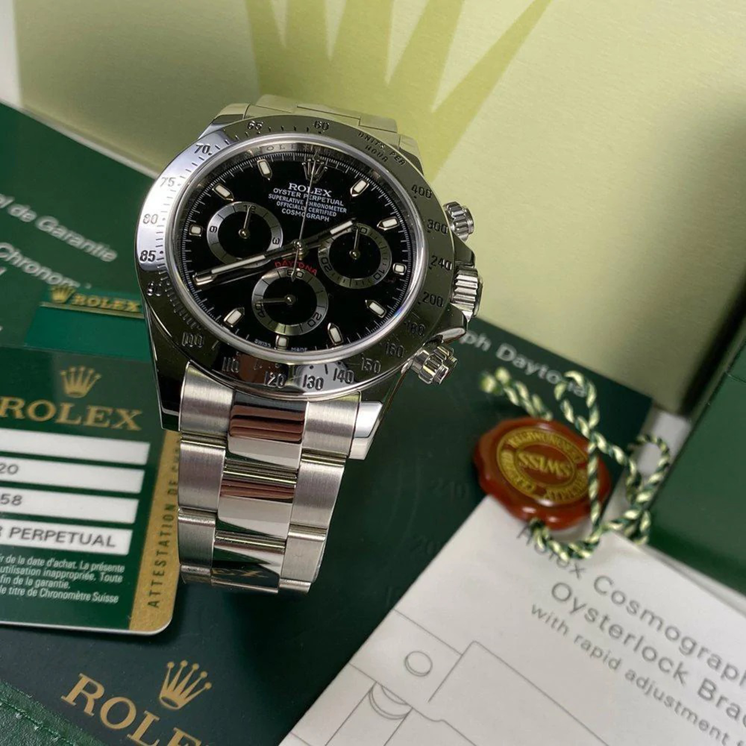 Rolex Cosmograph Daytona black dial 116500ln-0002
