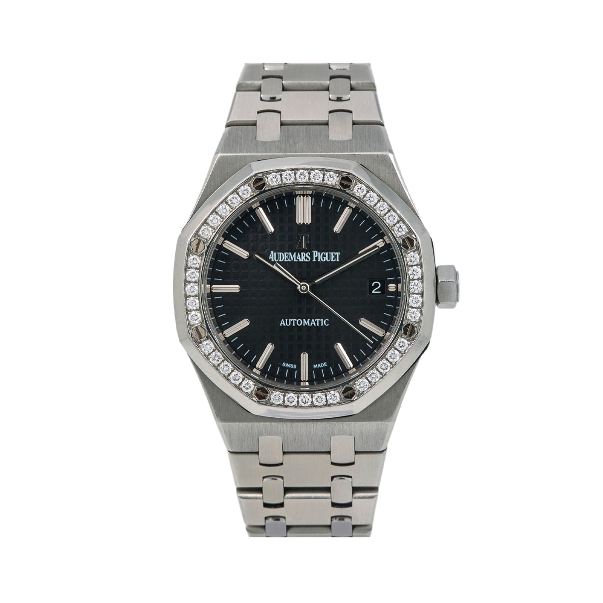 Audemars Piguet Royal Oak Lady 15451ST 37MM Black Dial With Stainless Steel Bracelet