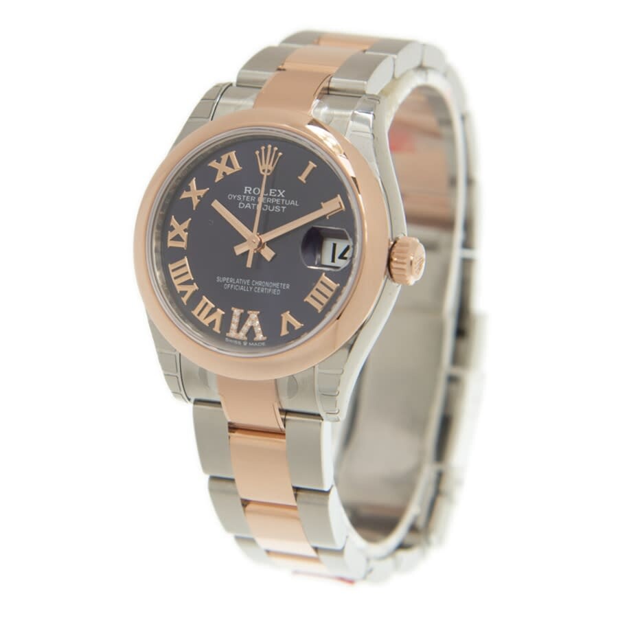 Rolex Datejust 31 Aubergine Dial Automatic Ladies Steel and 18kt Everose Gold Oyster Watch 278241AURDO（Lifetime free warranty+90-days replacement service & Refund!.）
