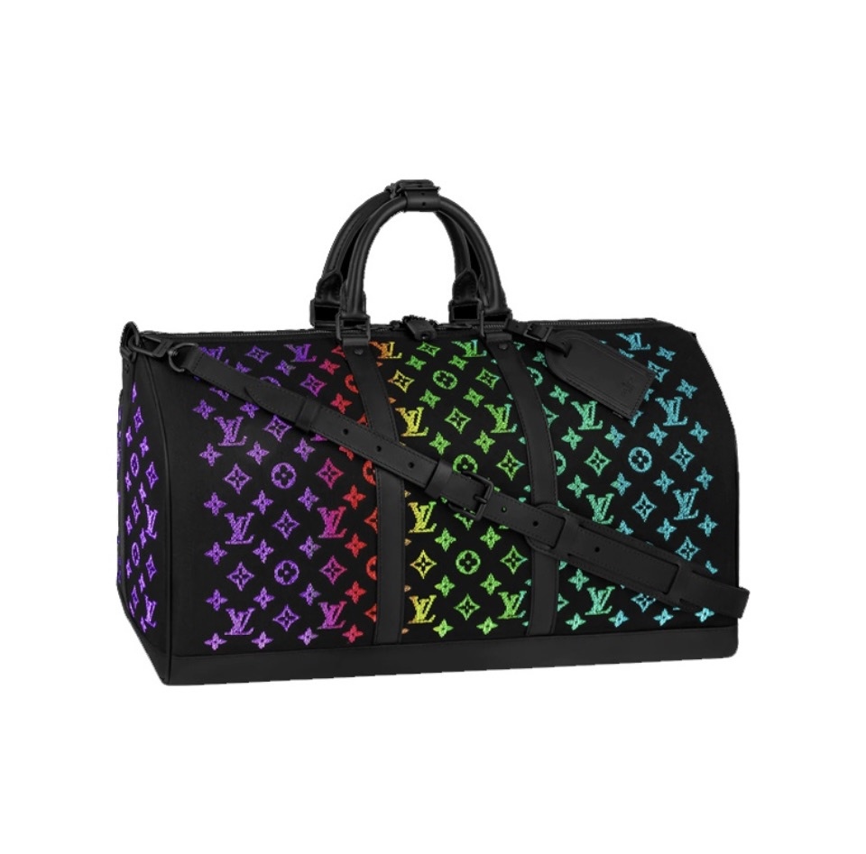 Louis vuittion keepall Travel bag night glow