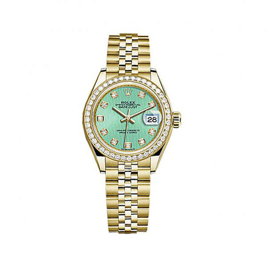 Rolex Lady-Datejust Mint Green Dial Automatic 18 Carat Yellow Gold Watch 279138GNDJ（Lifetime free warranty+90-days replacement service & Refund!.）