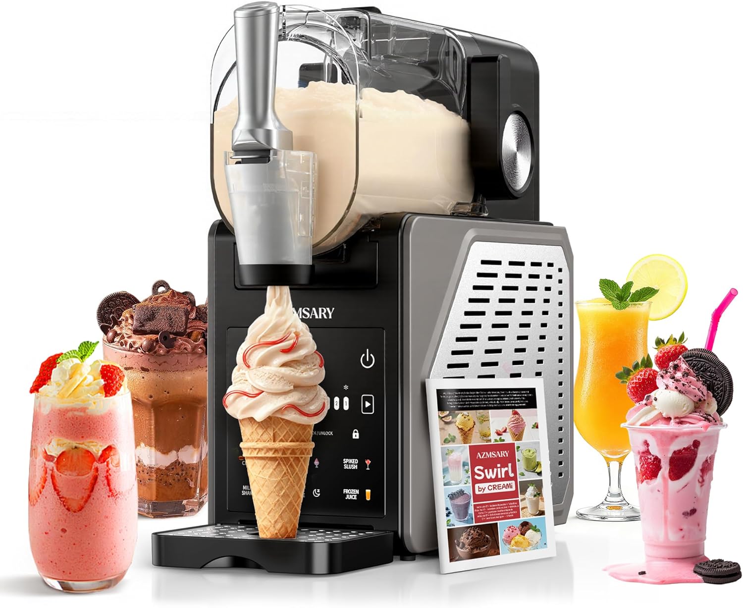 Machine granita 2,5 L écran LED 6 programmes nettoyage automatique