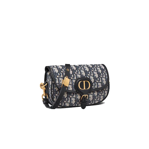 DIOR BOBBY EAST-WEST BAG Blue Dior Oblique Jacquard