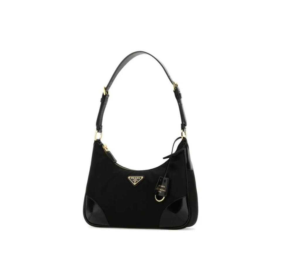 Prada Hobo nylon bag Metal logo 2024 new style