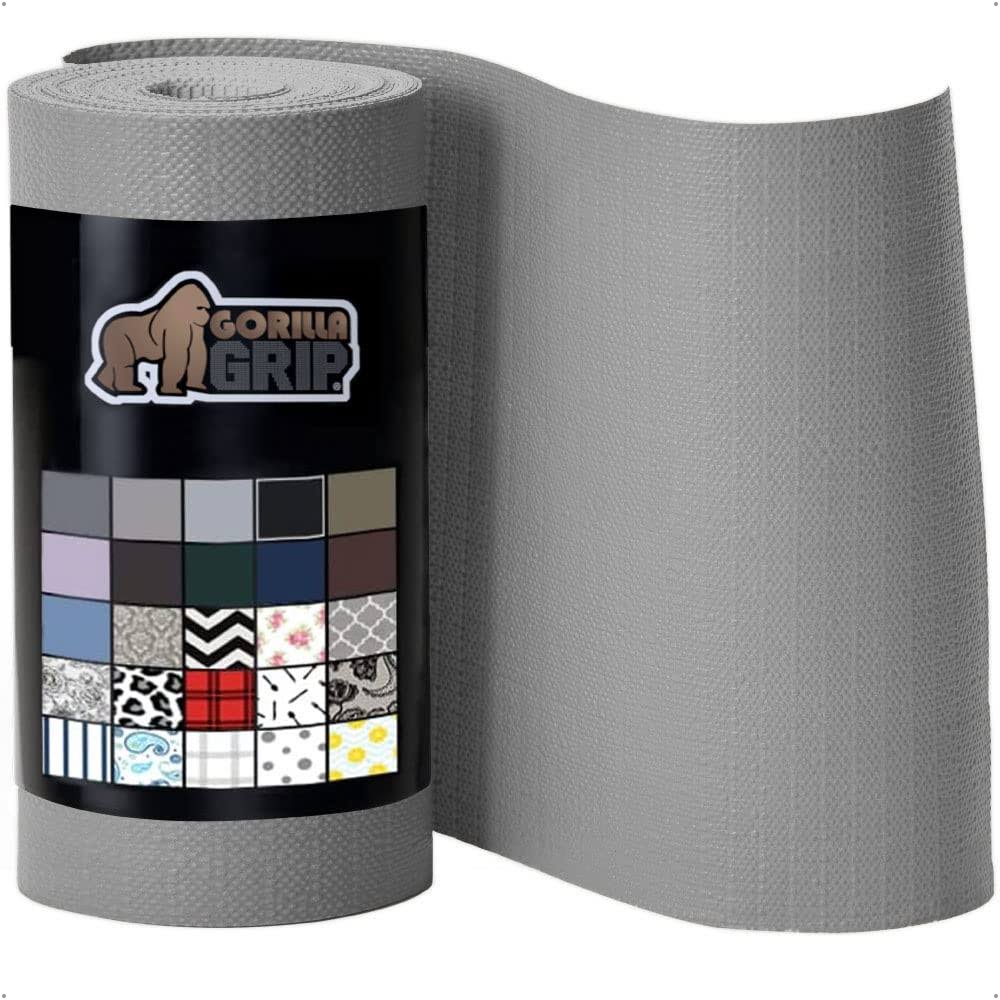 Gorilla Grip Drawer and Shelf Liner for Cabinet, Slip Resistant Non Adhesive Protection for Kitchen, BPA Free Smooth Surface Plastic Liners for