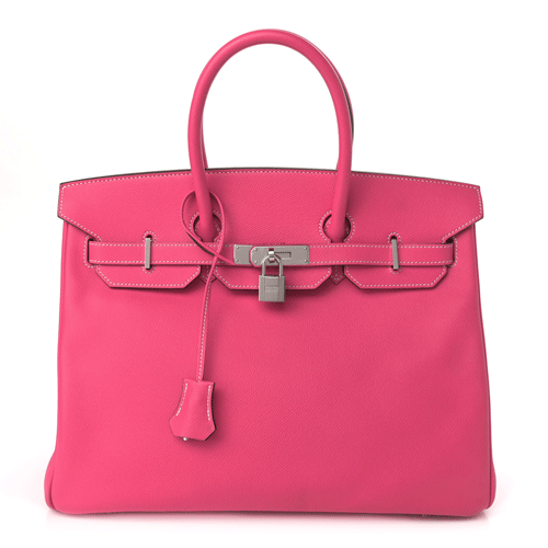 HERMES Epsom Candy Birkin 30 Rose Tyrien Rubis