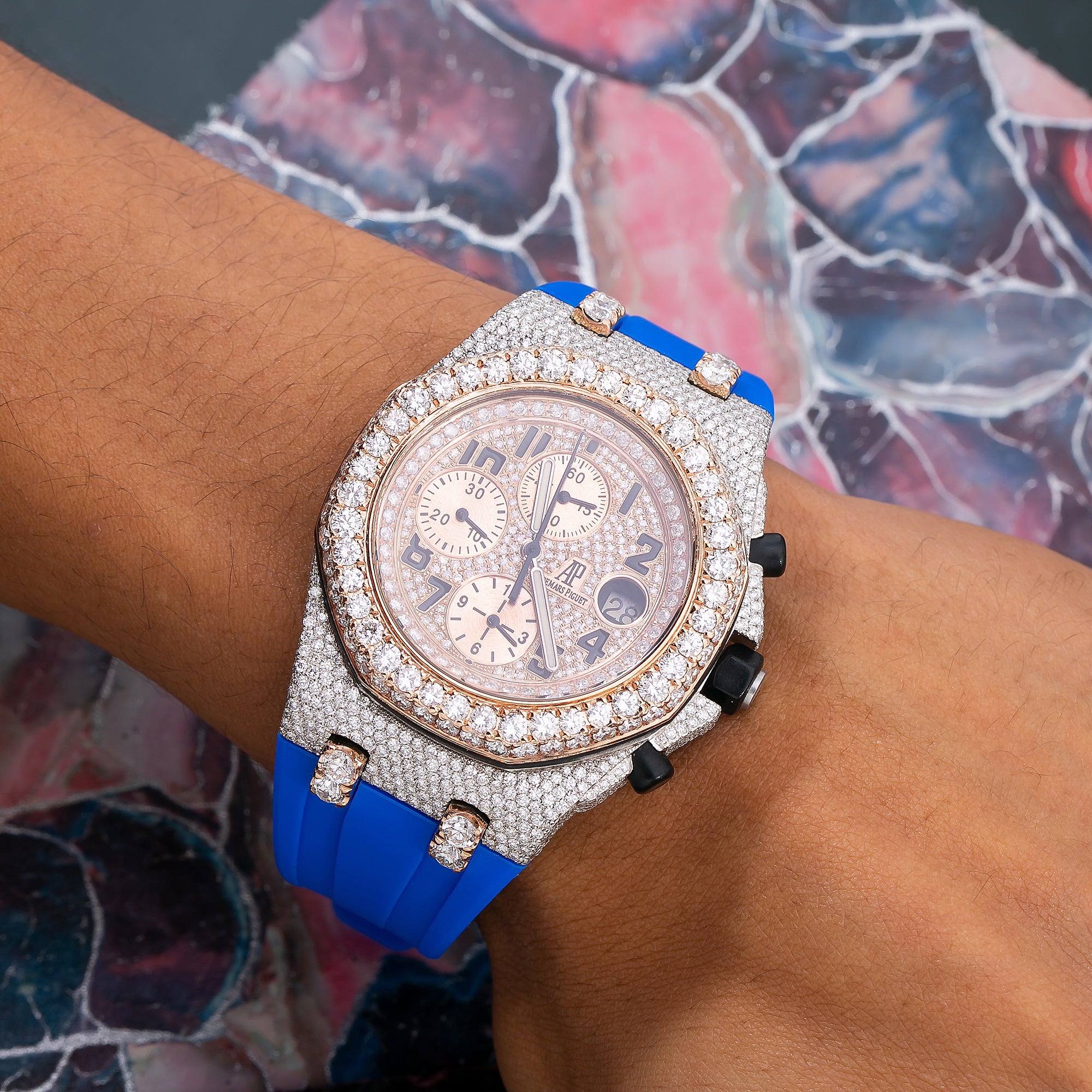 Audemars Piguet Royal Oak Offshore Chronograph 25940SK 42MM With 17.25 CT Diamonds