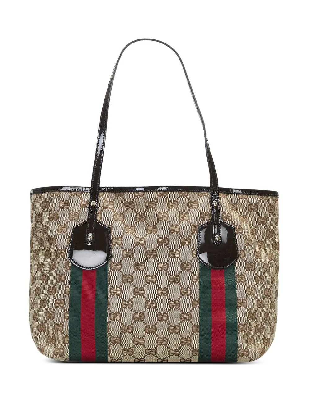 Classic GG Canvas Web Jolie Small Tote