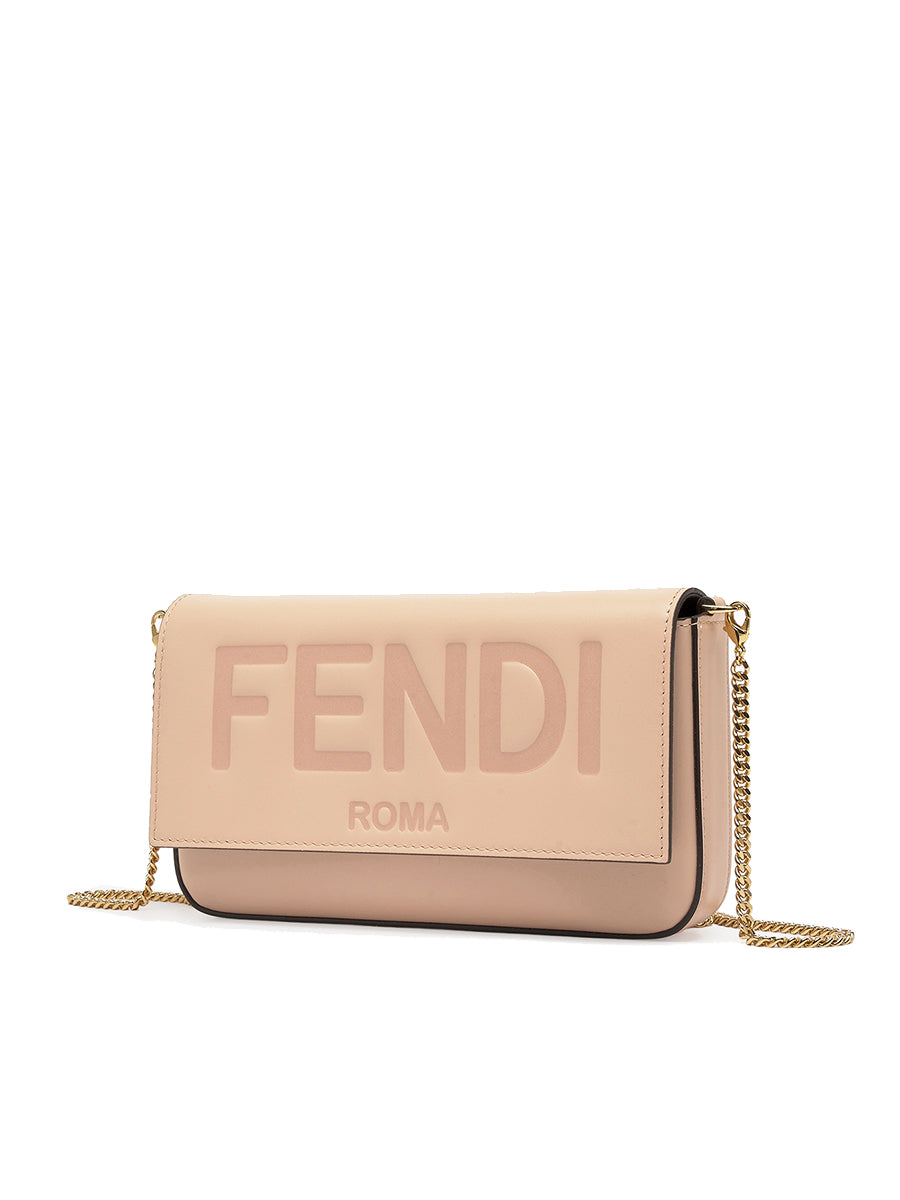 Fendi Wallet on Chain with Pouches in Pink