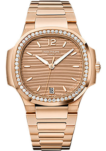 Patek Philippe Ladies Nautilus 7118 35.2MM Golden Brown Opaline Dial