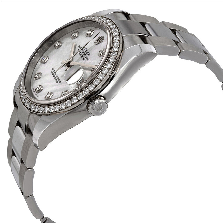 Rolex Oyster Perpetual Datejust 36 Mother of Pearl Dial Stainless Steel Bracelet Automatic Ladies Watch 116244MDO（Lifetime free warranty+90-days replacement service & Refund!.）