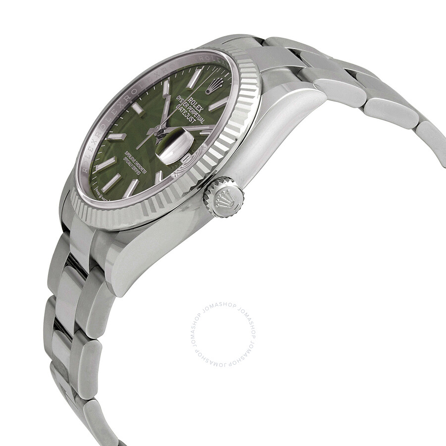 Rolex Datejust 36 Automatic Chronometer Green Palm Motif Watch 126234GNSPLMO（Lifetime free warranty+90-days replacement service & Refund!.）