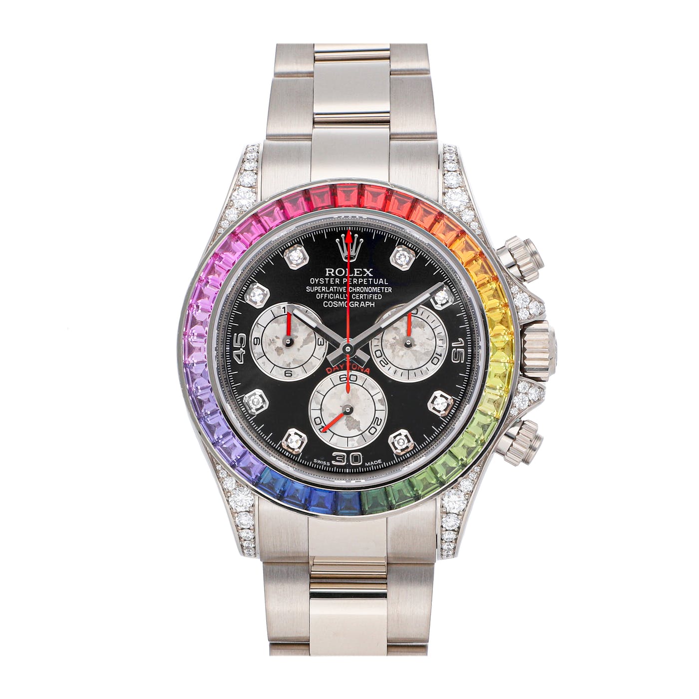 Rolex 116595 Cosmograph Daytona Rainbow 18k Rose Gold