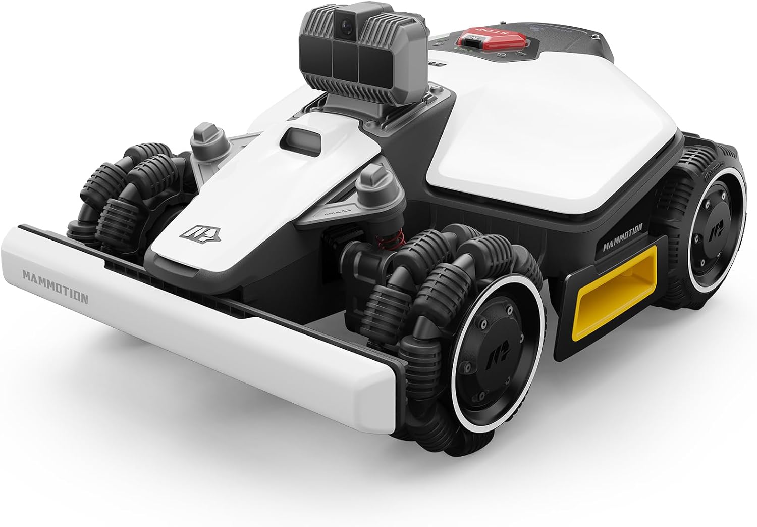 Robot tondeuse LUBA Mini AWD LiDAR 3D AI Vision sans antenne RTK cartographie auto 1500 m² pente 80% module 4G