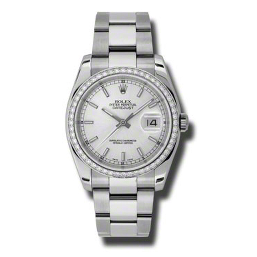 Rolex Oyster Perpetual Datejust 36 Silver Dial Stainless Steel Bracelet Automatic Ladies Watch 116244SSO（Lifetime free warranty+90-days replacement service & Refund!.）