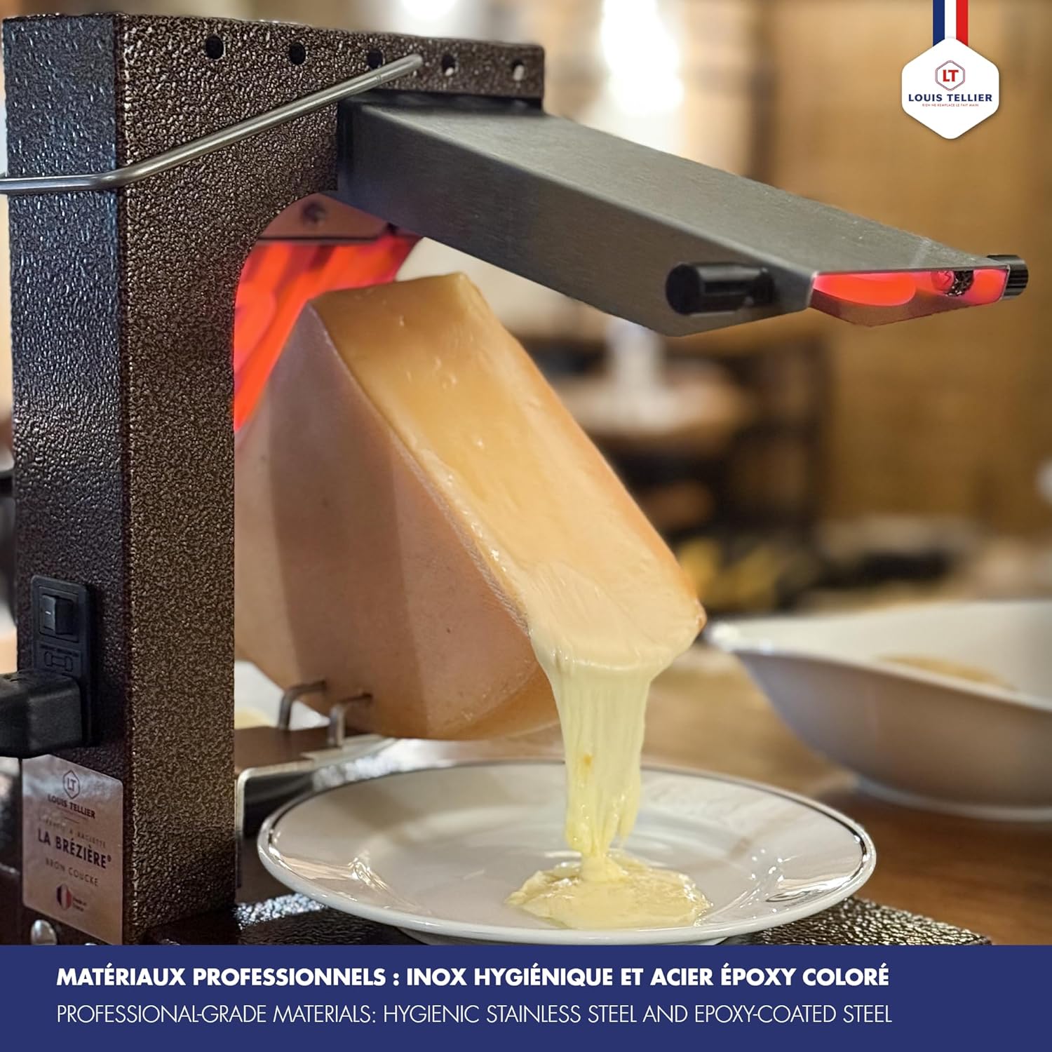 Appareil raclette traditionnelle 1 à 6 personnes service table