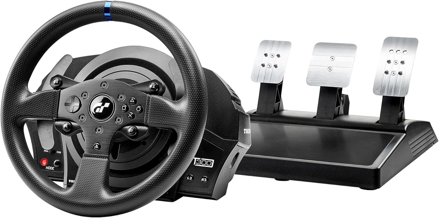 Volant pédales course T300 RS GT retour de force pour PC PS4 PS5