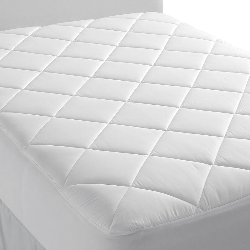 Lands' End 400 Thread Count Supima Cotton Mattress Pad, White, Twin
