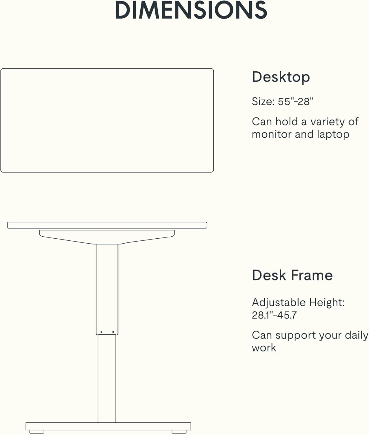 FLEXISPOT EN1 Whole-Piece Standing Desk