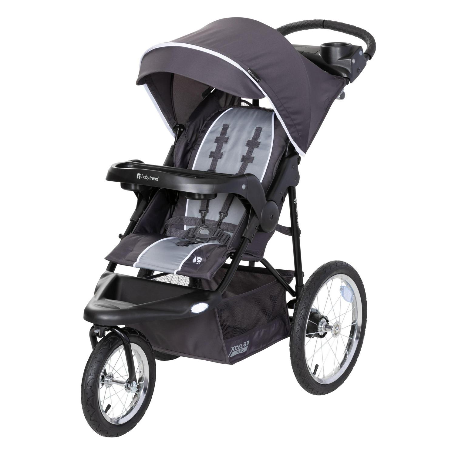 Baby Trend Xcel - R8 Plus Jogging Stroller with LED Lights. Liberty Grey