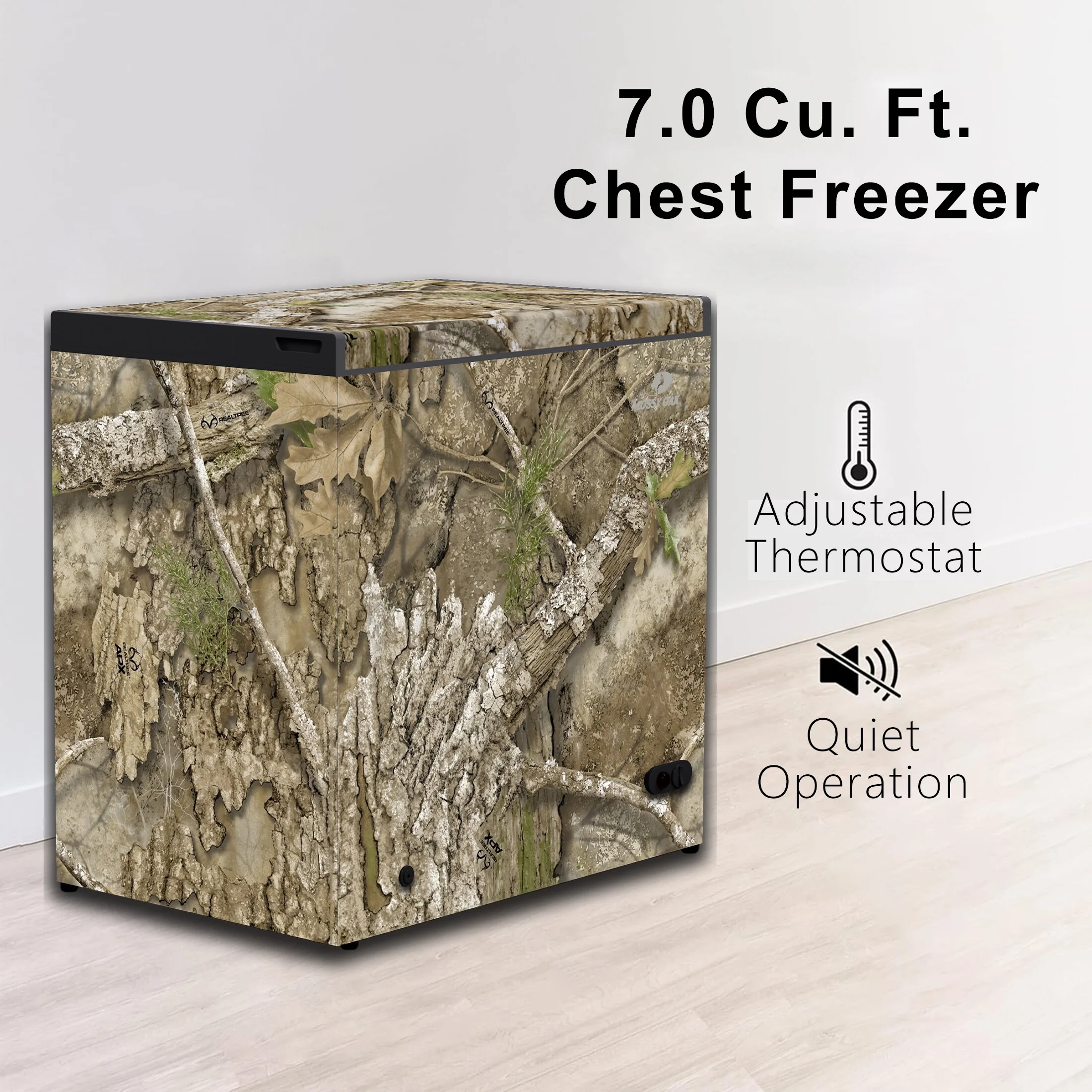 Realtree 7 - cu ft Manual Defrost Chest Freezer (Camouflage)
