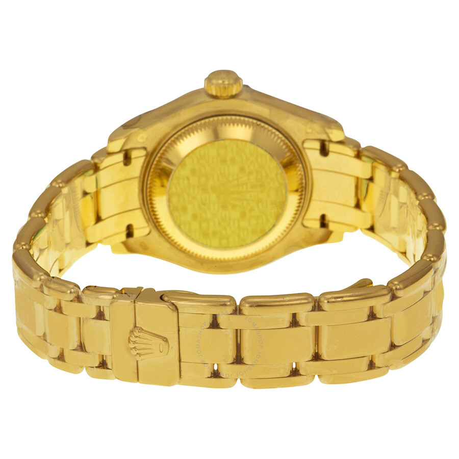 Rolex Lady-Datejust Pearlmaster Champagne Dial 18K Yellow Gold Automatic Ladies Watch 80318CRPM（Lifetime free warranty+90-days replacement service & Refund!.）