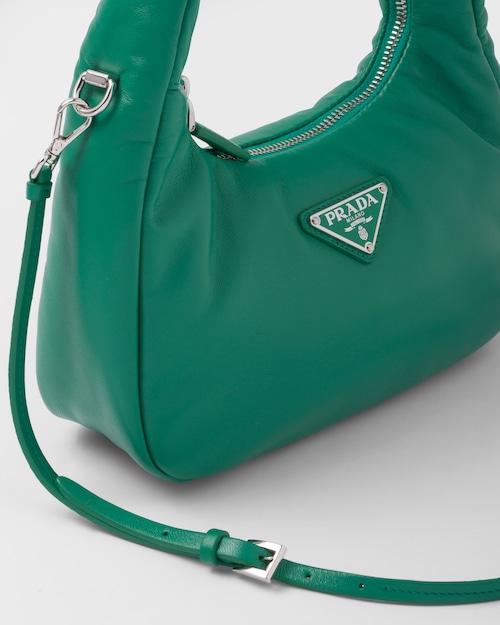 Prada Soft padded nappa leather mini-bag - Mango
