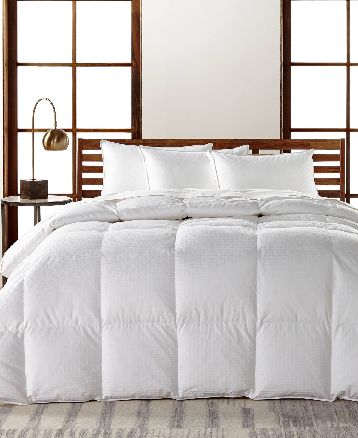 Hotel Collection European White Goose Down Lightweight King Comforter, Hypoallergenic Ultraclean Down
