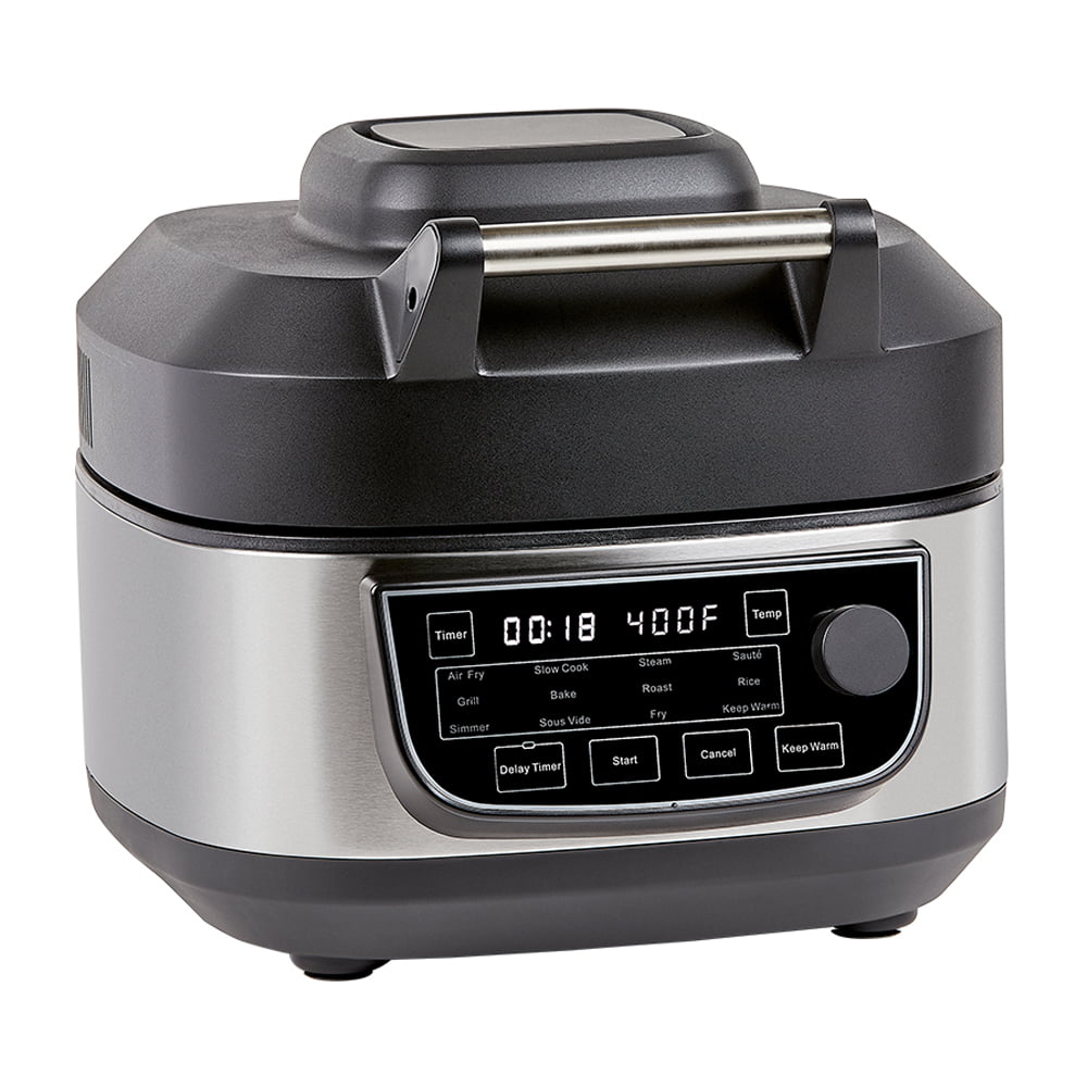 Grill Air Fryer Combo Plus. Indoor Grill / Air Fryer. Stainless Steel