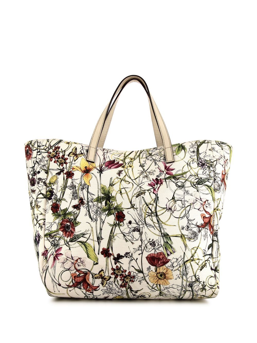 Floral Print Tote Bag (2010s Collection)