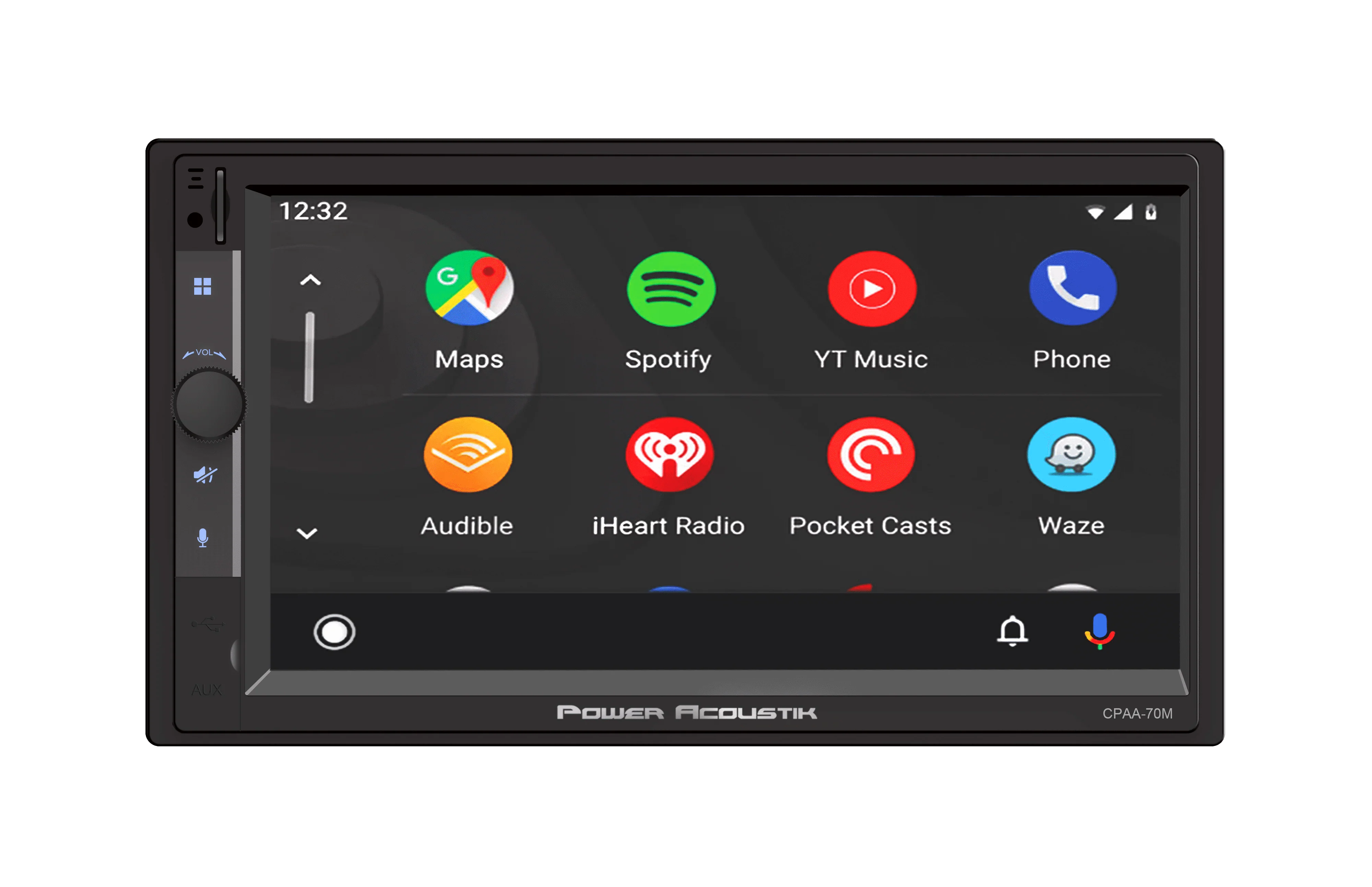 Power Acoustik Car Stereo Combo | Car Play/Android Auto Receiver & (4) 6.5