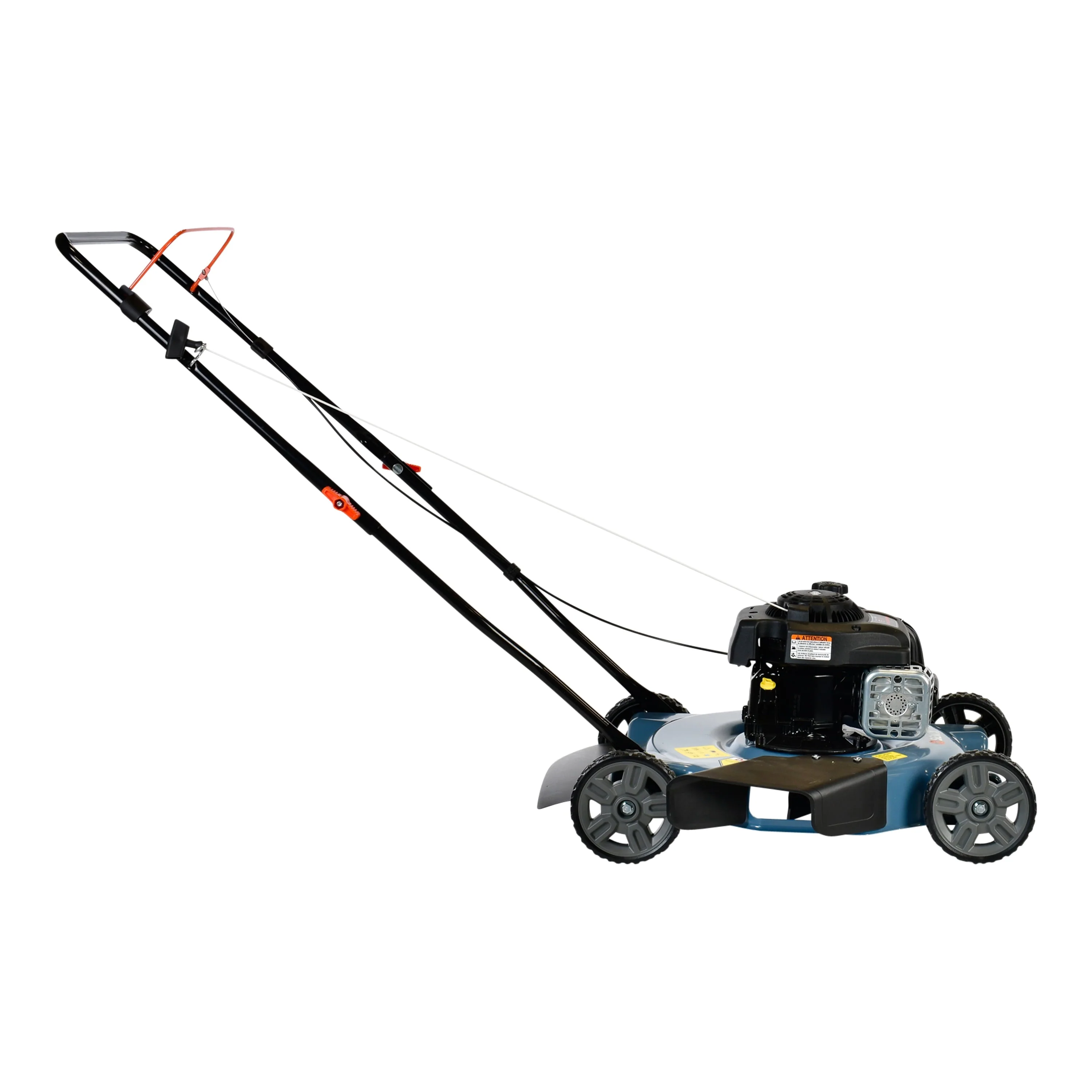 SENIX Gas Lawn Mower, 20 - Inch, 125 Cc 4 - Cycle Briggs & Stratton Engine, Push Lawnmower with Side Discharge, 3 - Position Height Adjustment, LSPG - L2, Blue