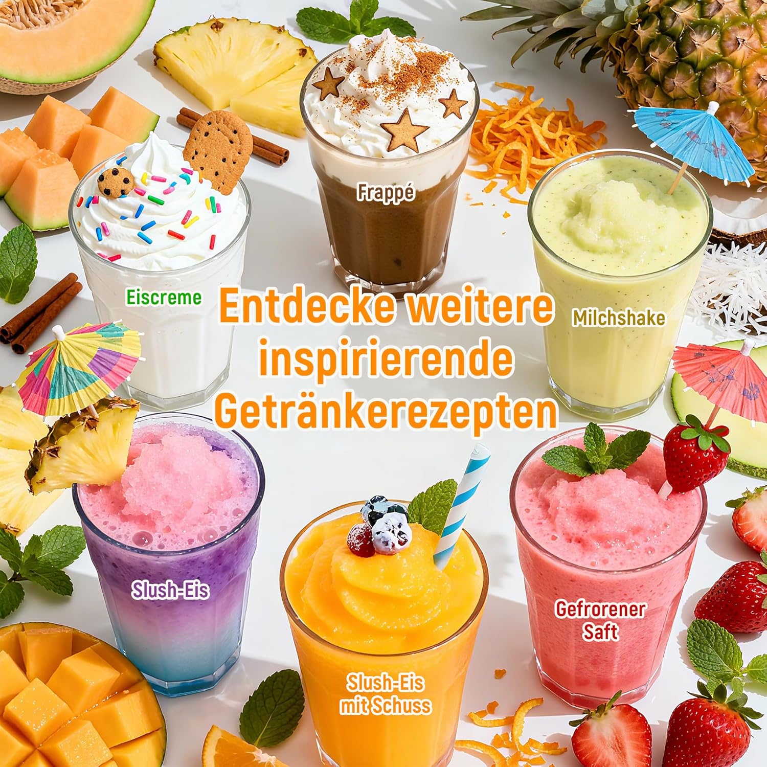 Machine granita 2,5 L écran LED 6 programmes nettoyage automatique