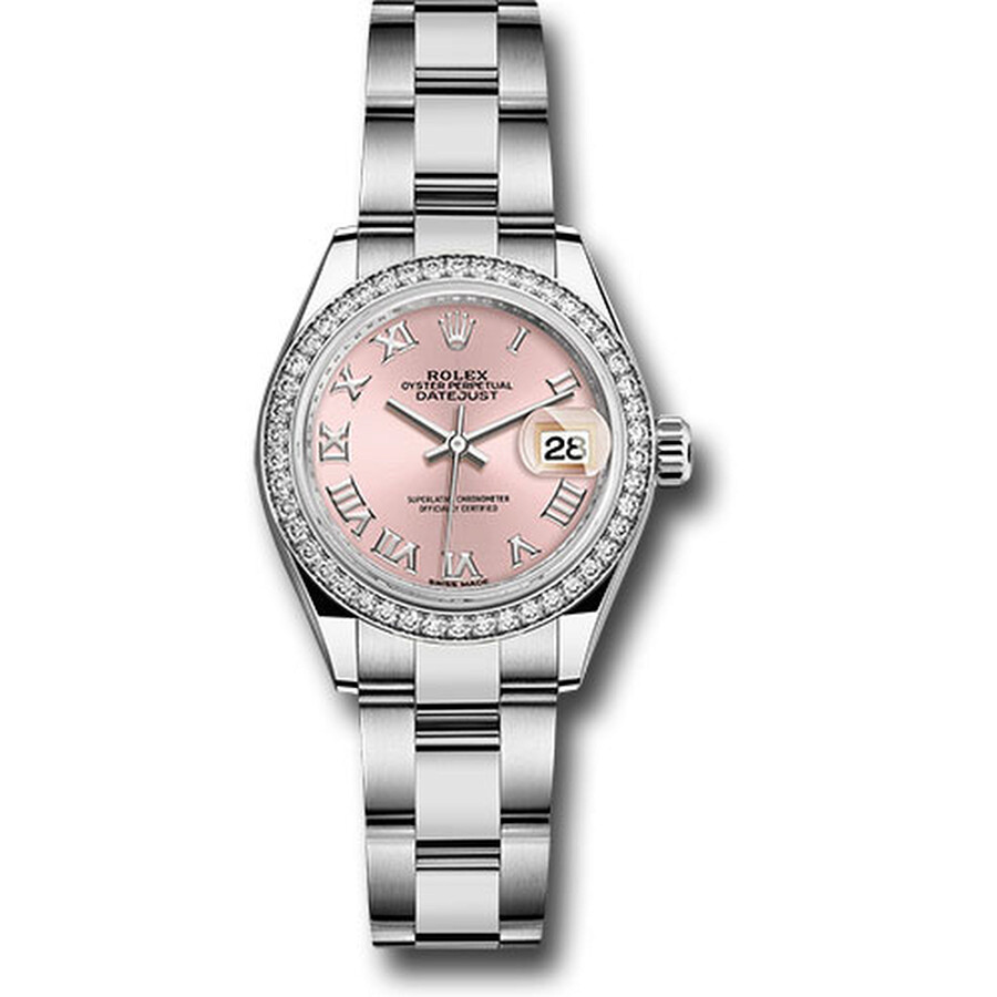 Rolex Lady Datejust Automatic Pink Dial Ladies Oyster Watch 279384PRO（Lifetime free warranty+90-days replacement service & Refund!.）