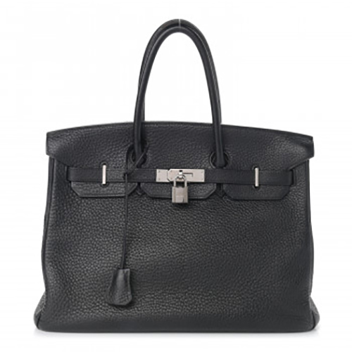 HERMES Epsom Candy Birkin 30 Black Tyrien Rubis 
