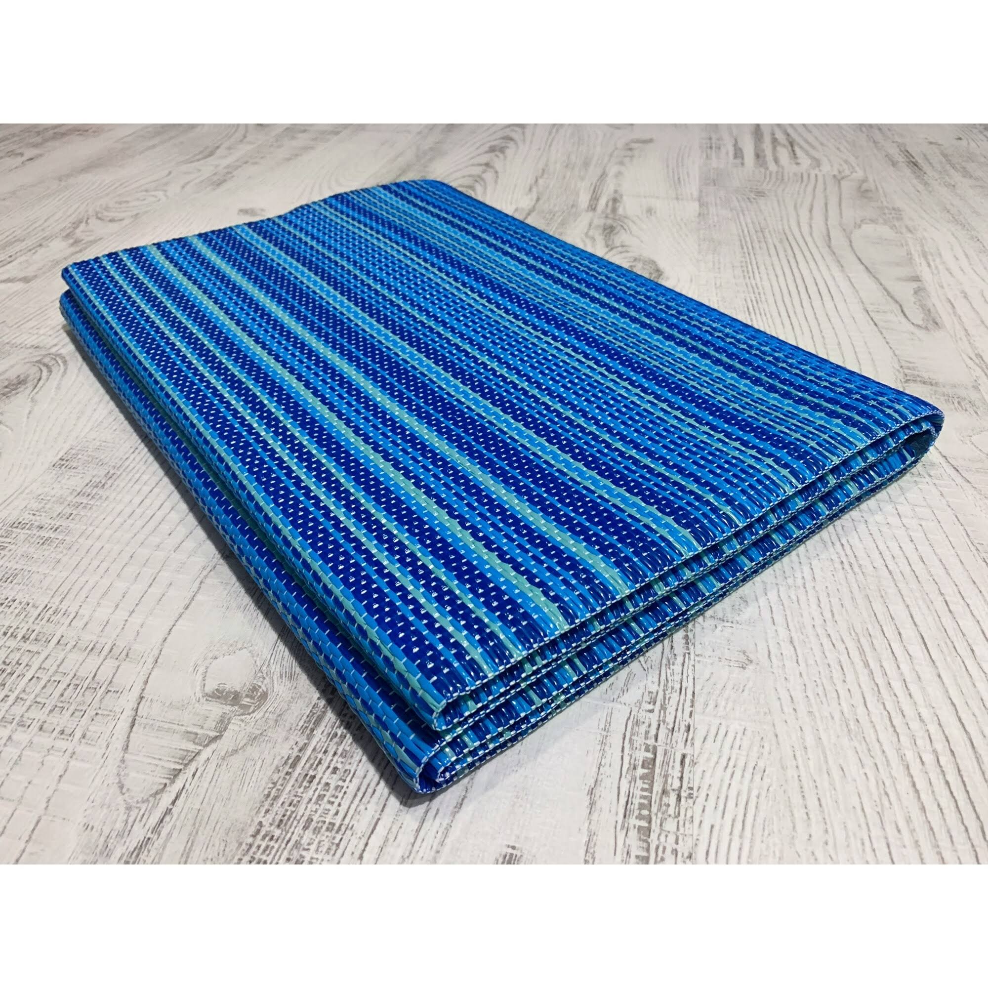 Alise Rugs Lalune Beach Stripe Indoor/Outdoor Area Rug - Blue/Dark Blue - 5'11'' x 8'11''