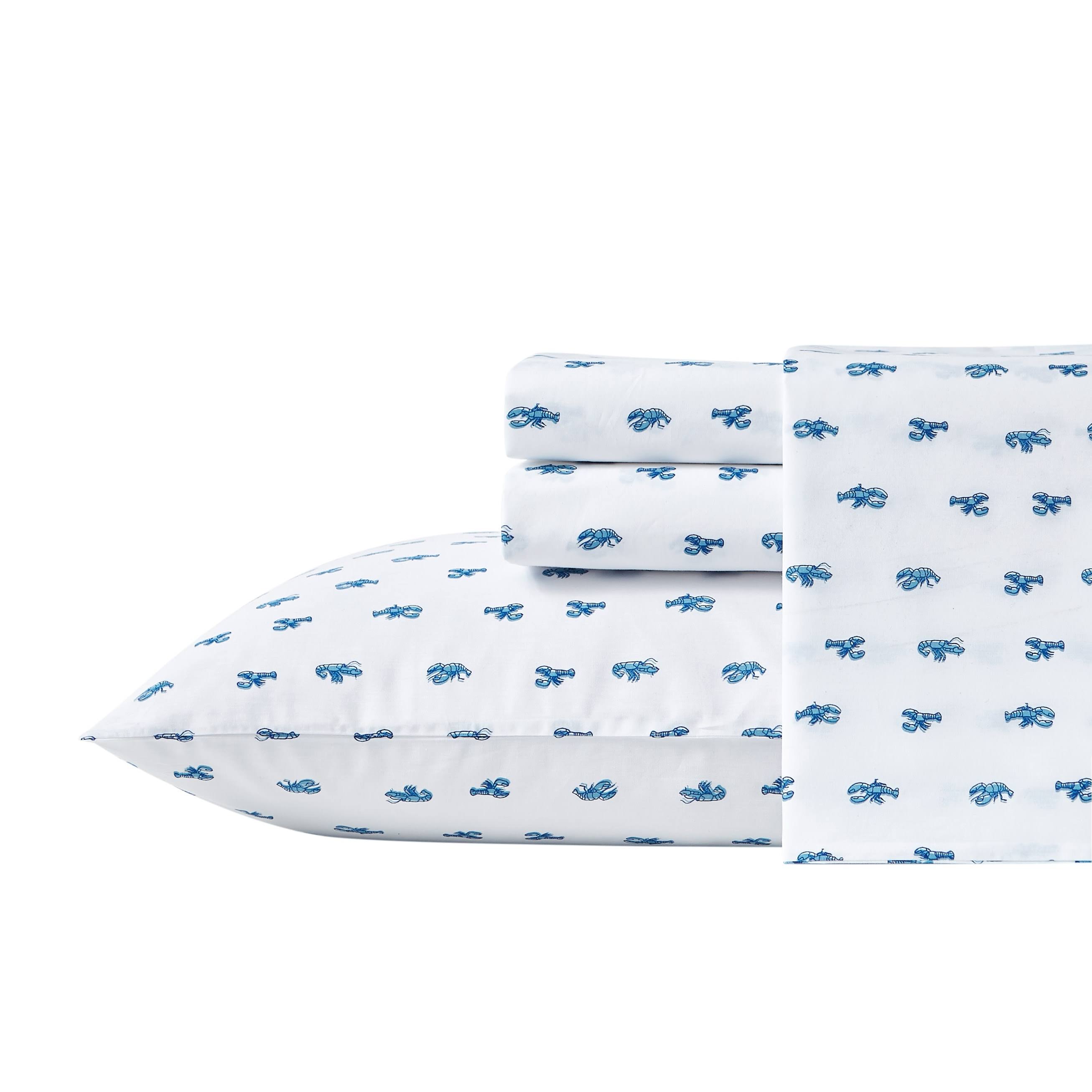 Nautica Cloyster Blue Cotton Percale Sheet Set - Full