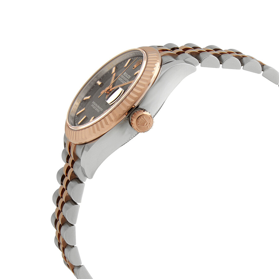 Rolex Datejust 31 Dark Rhodium Dial Automatic Ladies Steel and 18kt Everose Gold Jubilee Watch 278271DRSJ（Lifetime free warranty+90-days replacement service & Refund!.）