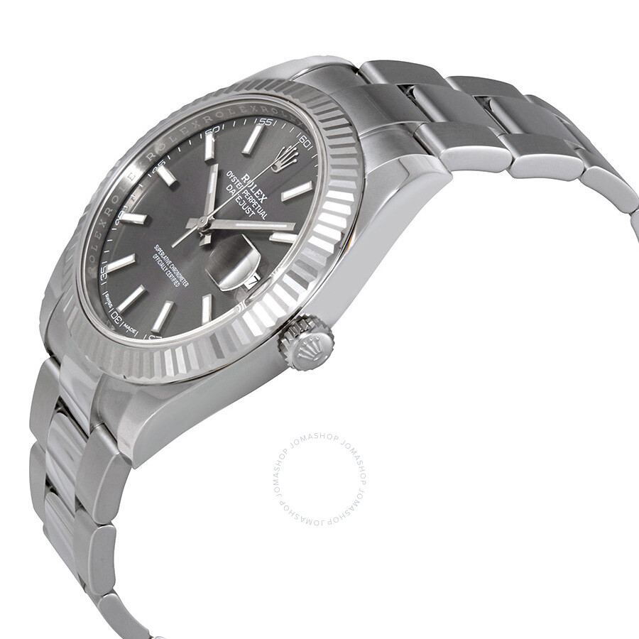 Rolex Datejust Dark Rhodium Automatic Men s Oyster Watch 126334RSO（Lifetime free warranty+90-days replacement service & Refund!.）
