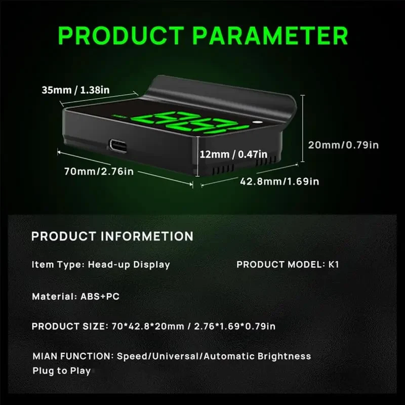 🔥🔥Head Up Display Car GPS Digital Speedometer