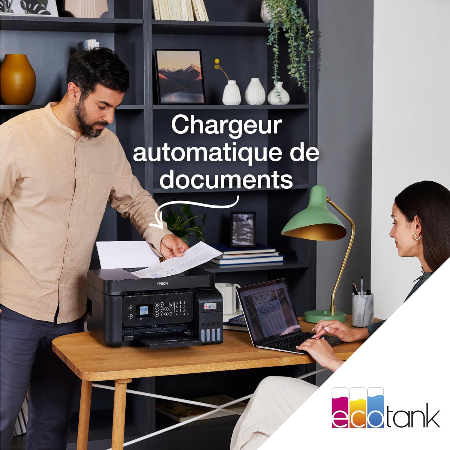 Imprimante multifonction A4 WiFi EcoTank ET-4800 réservoirs encre autonomie 3 ans