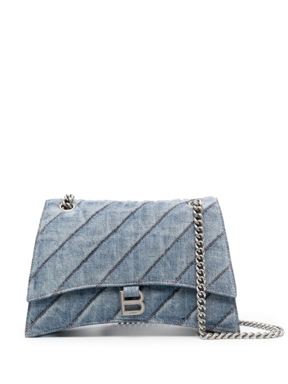 Crush medium quilted shoulder bag
