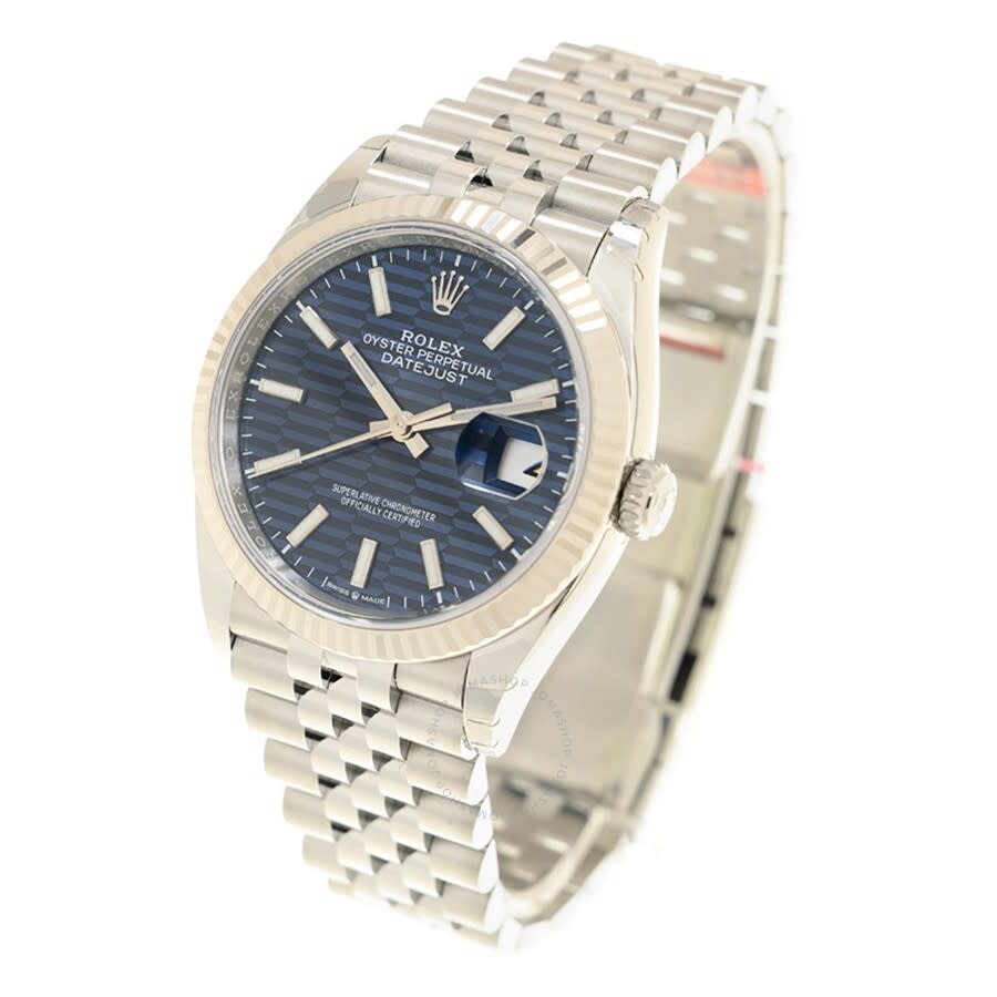 Rolex Datejust 36 Automatic Chronometer Bright Blue Motif Dial Watch 126234BLFSJ（Lifetime free warranty+90-days replacement service & Refund!.）