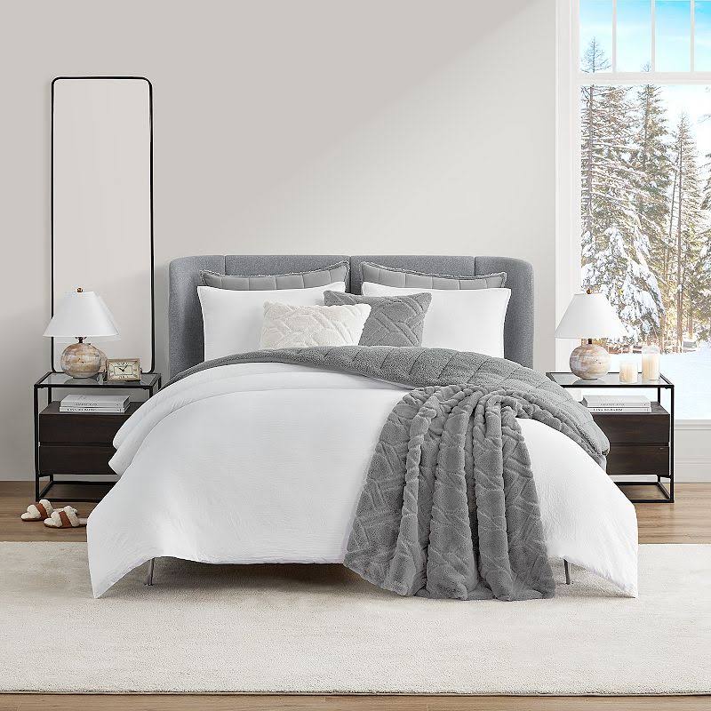 Koolaburra by Ugg Koolawash Comforter Set with Shams, White, Full/Queen