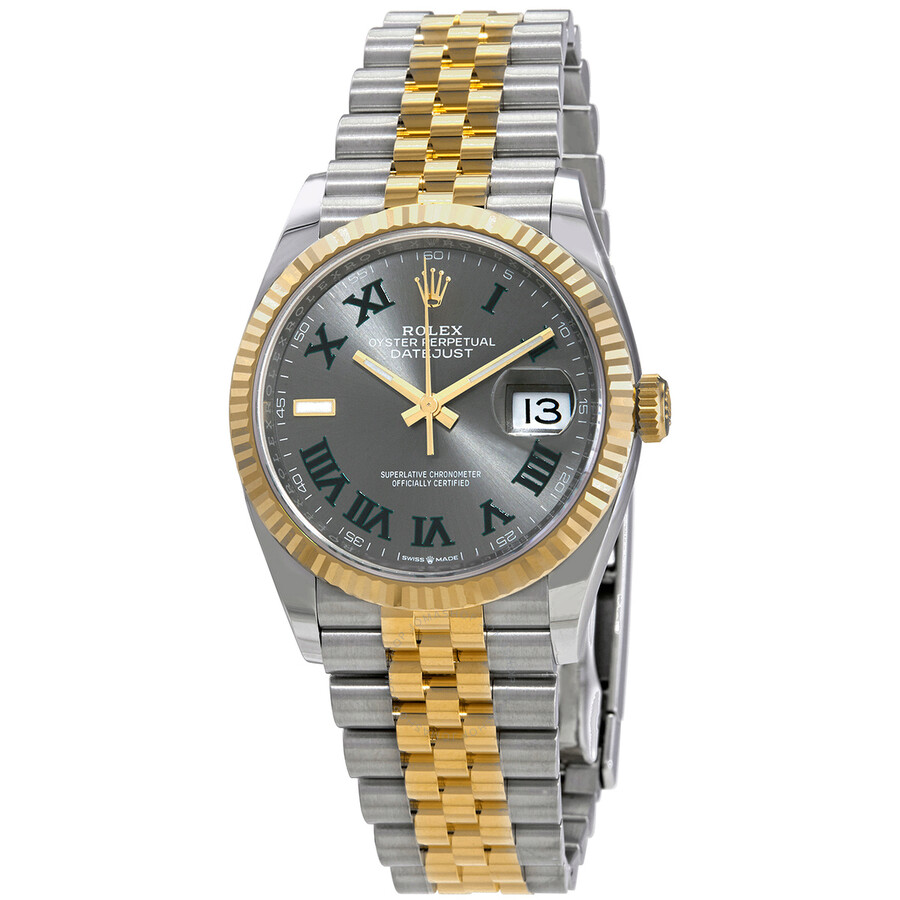 Rolex Datejust 36 Automatic Chronometer Grey Dial Watch 126233GYRJ（Lifetime free warranty+90-days replacement service & Refund!.）