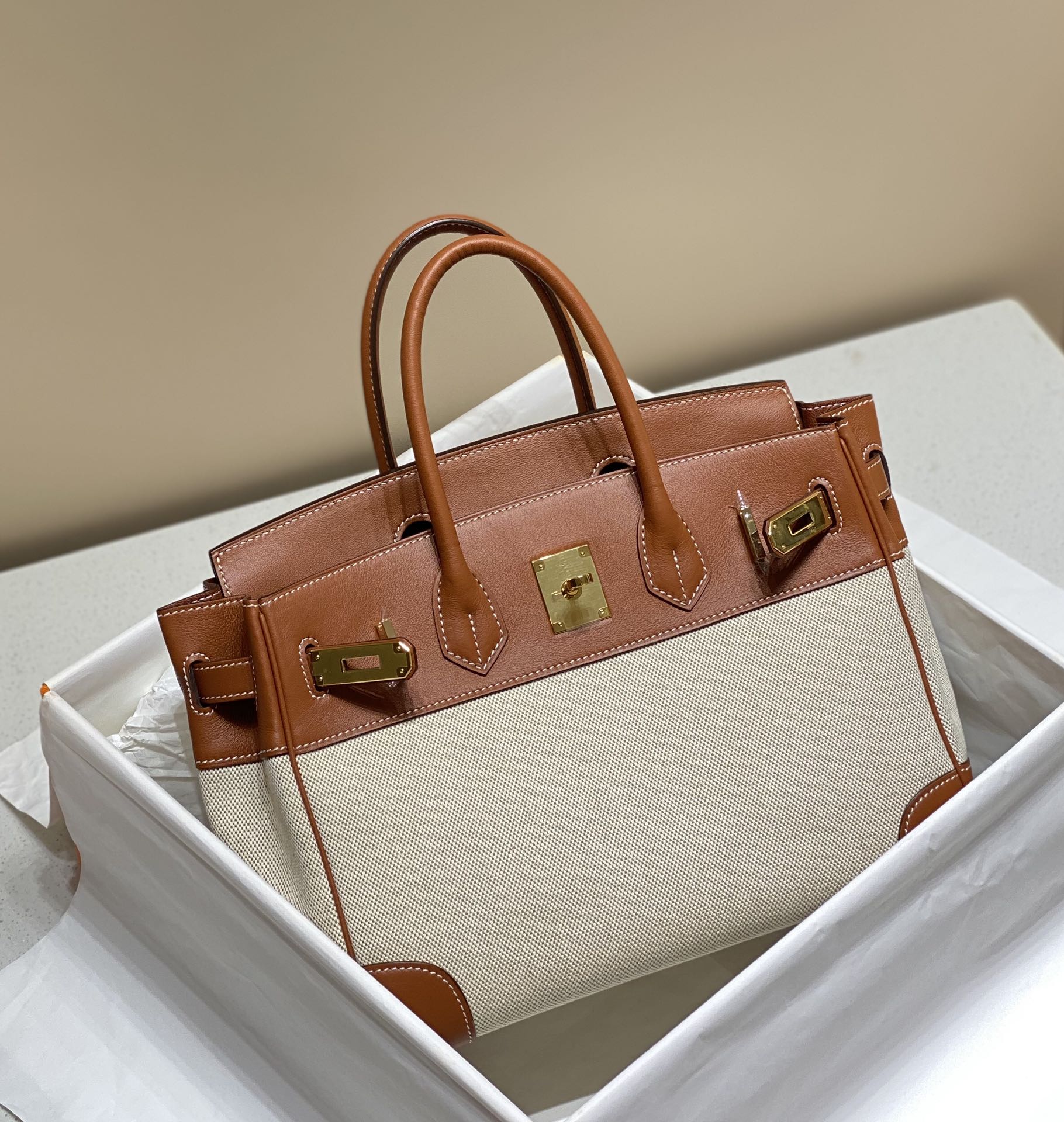 Hermes birkin 30 swift leather bag