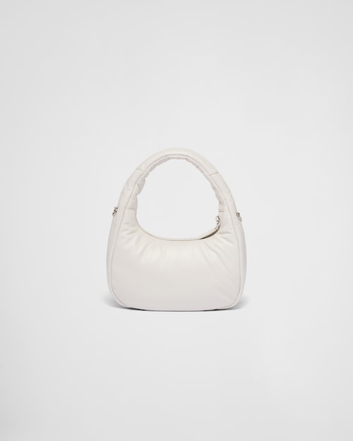 Prada Soft padded nappa leather mini-bag - White