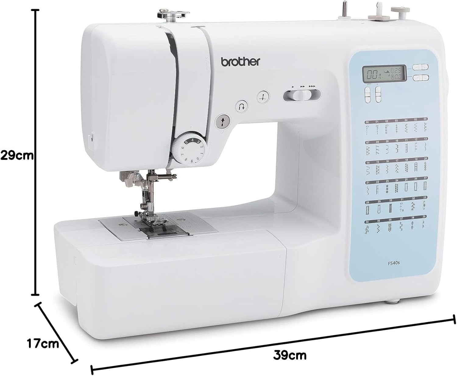 Machine à coudre électronique crème