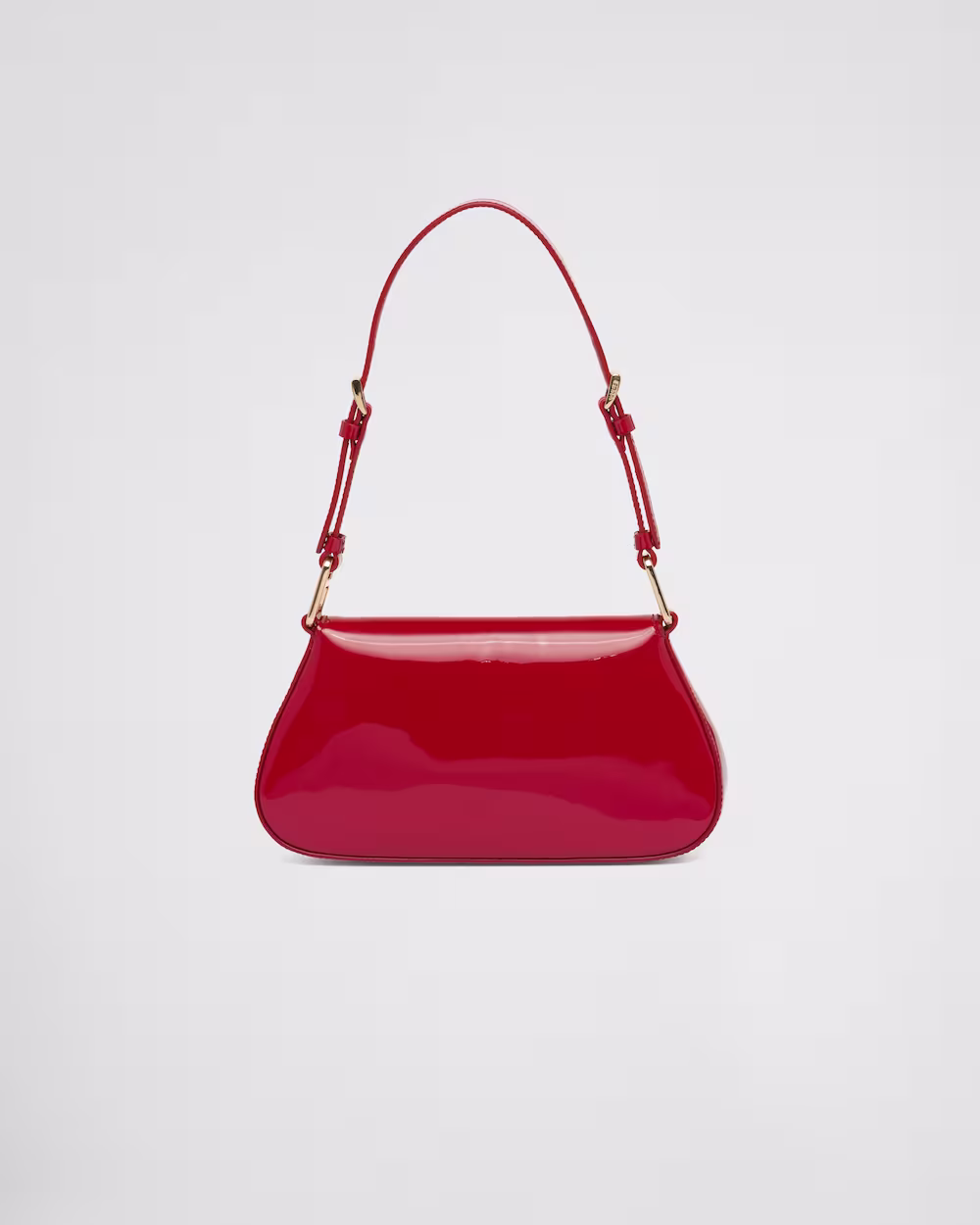Patent leather shoulder bag