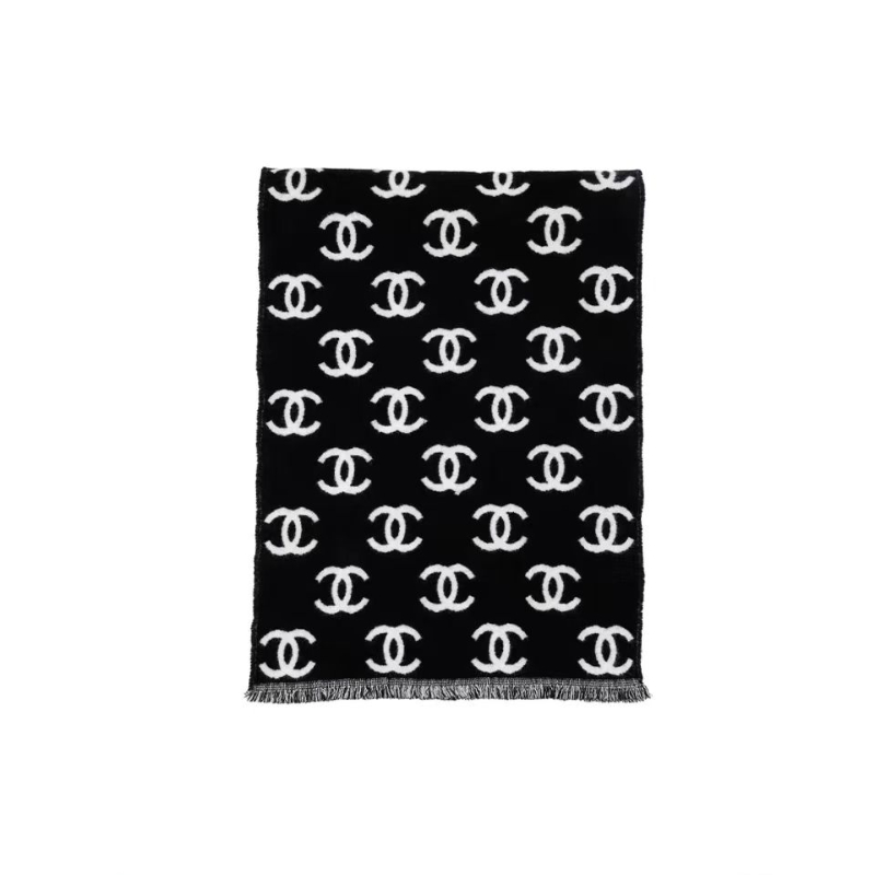 Chanel Scarf Double C Wool